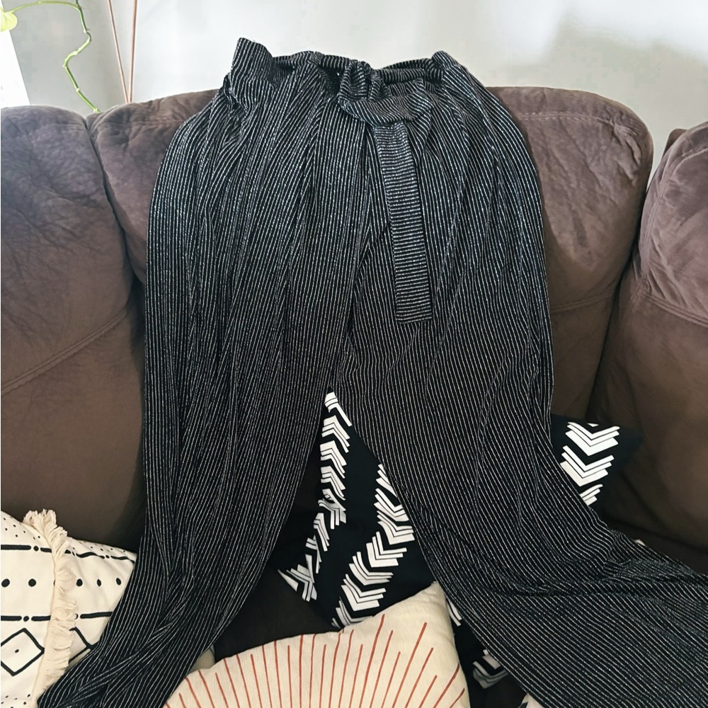 Torrid Black and White Patterned Pants